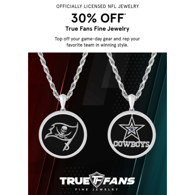 30% OFF TRUE FANS FINE JEWELRY icon